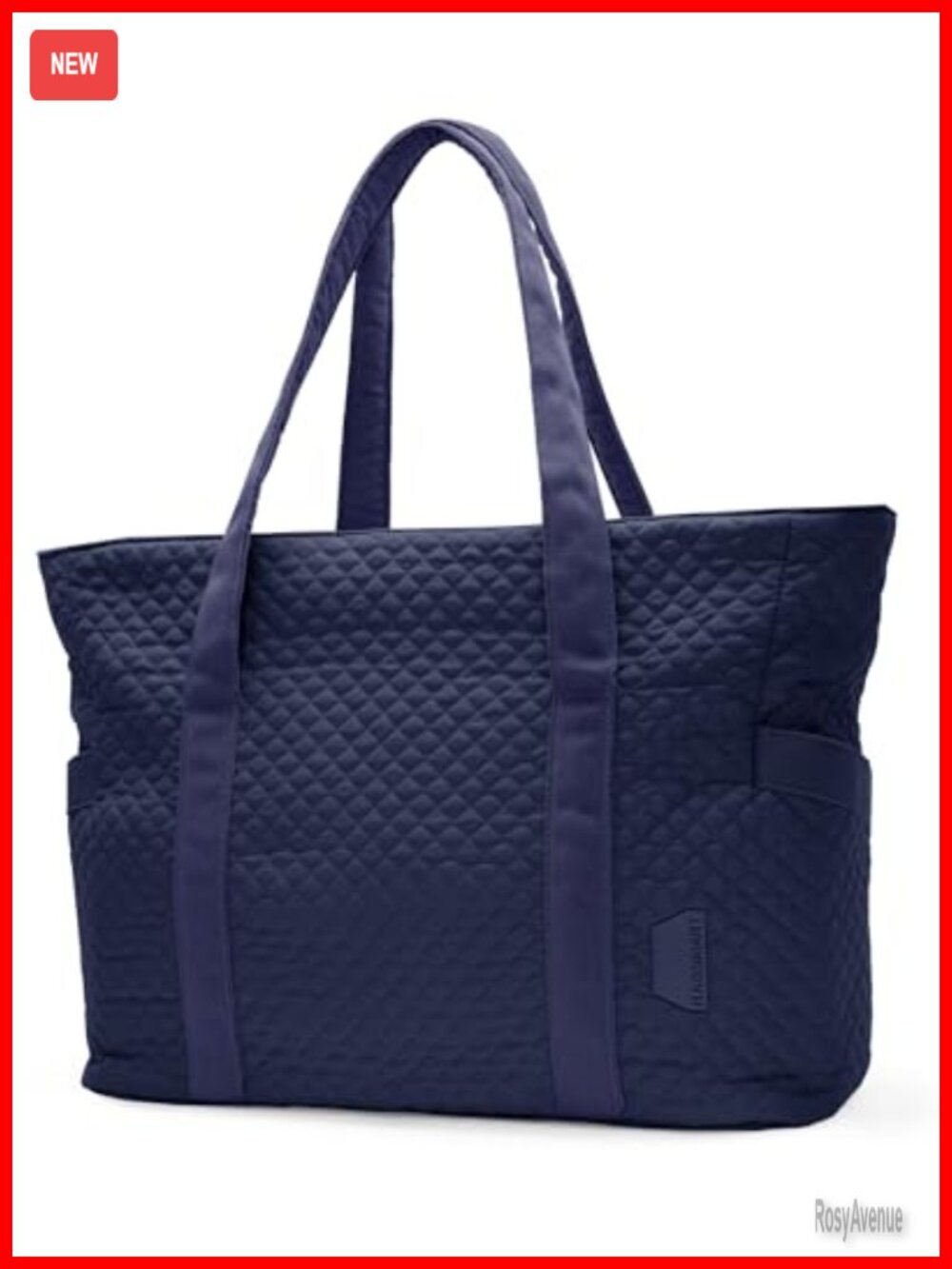 20L Puffer Work Tote with Zipper, Travel Essentials Quilted Nurse Hospital Bag